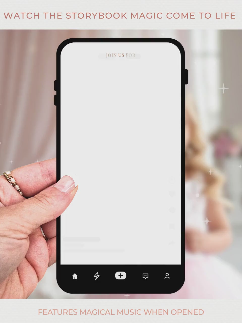 Animated Blonde Princess Birthday Evite - Custom Storybook Castle Video Invitation - Magical Girl Digital Invite Canva Template