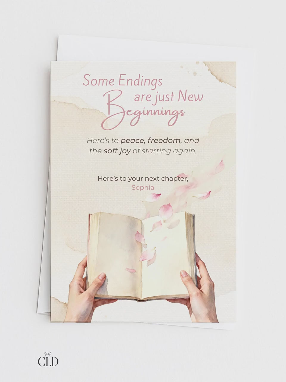 Printable Divorce, Separation, New Beginnings Card (Instant Digital Download Editable Canva Template) Friend Encouragement Well Wishes