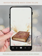 Animated Storybook Save the Date - Wedding Video Invitation (Custom Instant Download Digital Canva Template Evite - WhatsApp Invite)