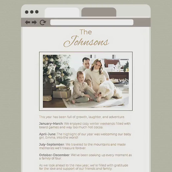 Editable Christian Christmas Card with Newsletter - O Holy Night Nativity Canva Template, Printable or Digital Holiday Greeting