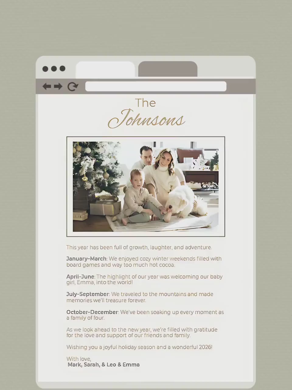 Editable Christian Christmas Card with Newsletter - O Holy Night Nativity Canva Template, Printable or Digital Holiday Greeting