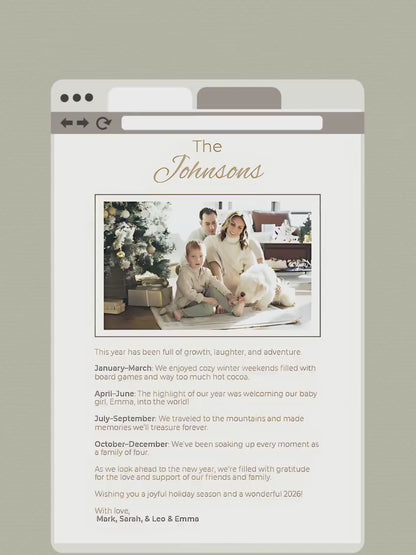 Editable Christian Christmas Card with Newsletter - O Holy Night Nativity Canva Template, Printable or Digital Holiday Greeting