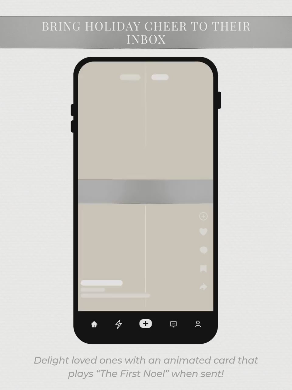 Peace on Earth Digital Christmas Card With Animated Gift Reveal & Family Newsletter - Dove Olive Branch Digital Holiday (Canva Template)