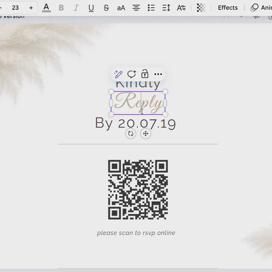 Modern RSVP Card Template – Digital Download - Elegant Wedding Response Card - Printable RSVP with QR Code & Traditional Version