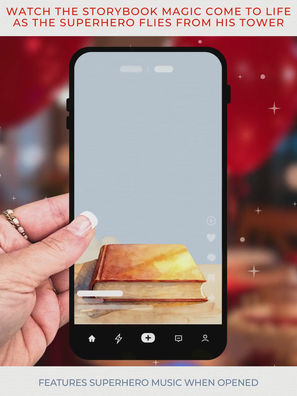 Animated Superhero Birthday Invitation - Editable Storybook Tower Digital Evite (Instant Download Custom Canva Template)