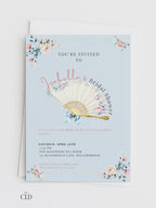 Rococo Bridal Shower Invitation-Wedding Luncheon, Bachelorette Hen Party Evite (Instant Download Editable Canva Template) Floral Invite