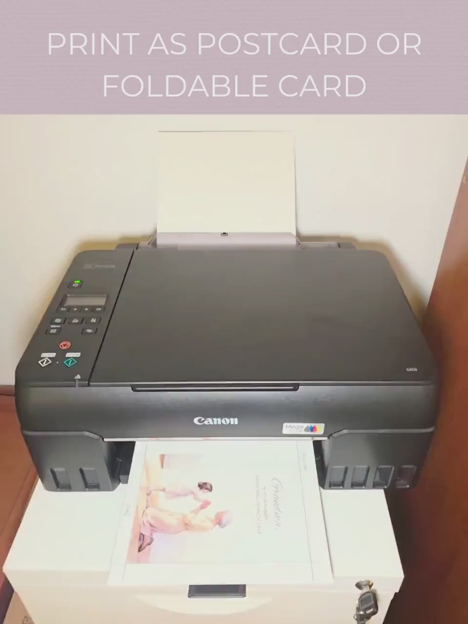 Grandmother’s Day Card (Printable, Editable Canva Template Digital Download) Grandma Gift From Grandkids, Foldable + Mobile Version