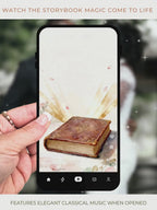 Animated Storybook Save the Date Video, Wedding Cake Reveal Evite (Editable Canva Template Romantic Digital Invitation)