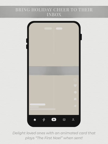 Peace on Earth Digital Christmas Card With Animated Gift Reveal & Family Newsletter - Dove Olive Branch Digital Holiday (Canva Template)