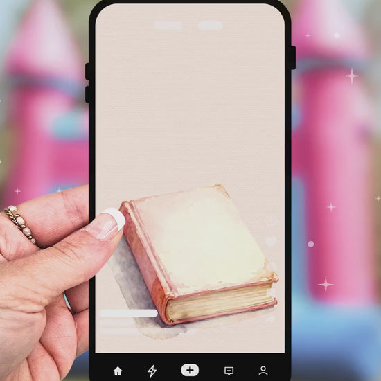 Animated Bouncy Castle Princess Birthday Evite - Custom Video Invitation - Girl Party Digital Invite (Instant Download Canva Template)