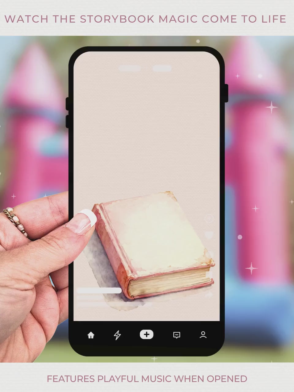 Animated Bouncy Castle Princess Birthday Evite - Custom Video Invitation - Girl Party Digital Invite (Instant Download Canva Template)