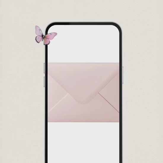 Animated Baby Shower Invitation, Butterfly Digital Evite Template, Editable Canva Video Invite, Floral Virtual Baby Shower Announcement