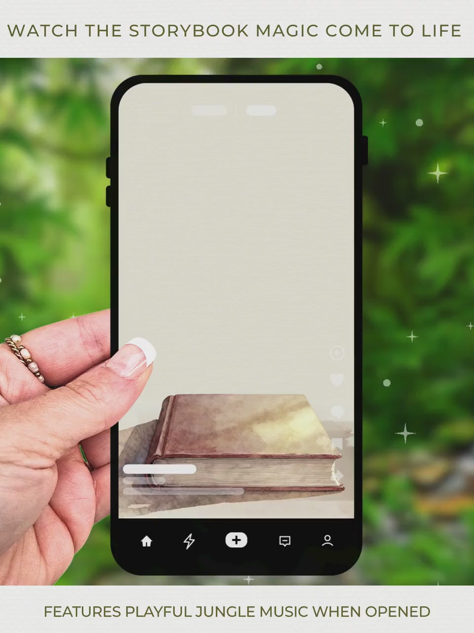 Animated Jungle Bouncy Castle Birthday Evite Template - Storybook Pop Up Digital Invitation (Editable Canva Video Invite for Kids Party)