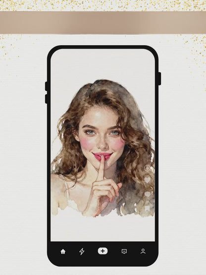 Animated Surprise Party Invitation - Modern Playful Custom Digital Evite (Instant Download Editable Canva Template), Secret Birthday Invite