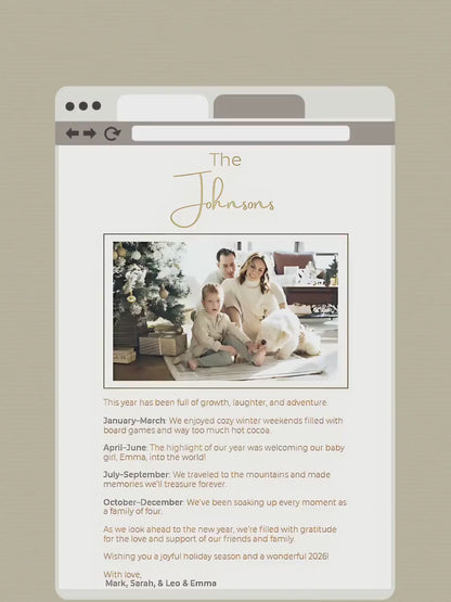 Editable Christmas Card with Newsletter - Christian Peace on Earth Dove Canva Template, Printable or Digital Holiday Greeting