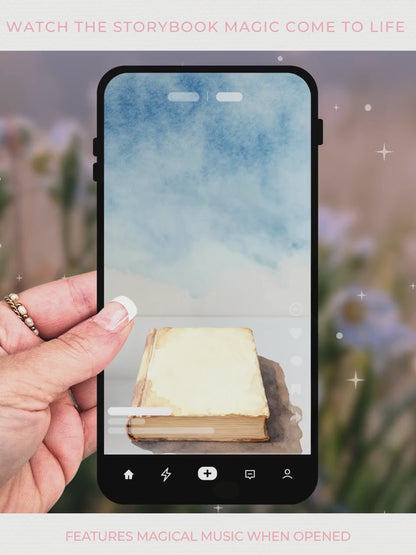 Animated Unicorn Birthday Evite - Custom Storybook Magical Rainbow Party Invitation (Instant Download Editable Canva Digital Invite)