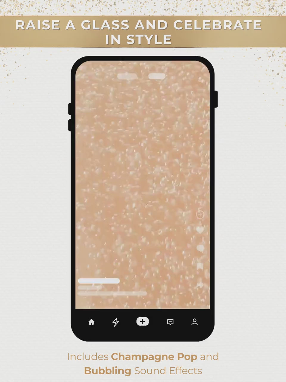 Animated 30th Birthday Invitation, Champagne Toast Digital Evite (Instant Download Editable Canva Template) Video Invite for WhatsApp/Text