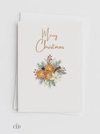 Editable Christmas Card with Newsletter - Cozy Rustic Holiday Card Template, Canva Printable, Family Photo Update, Digital Greeting