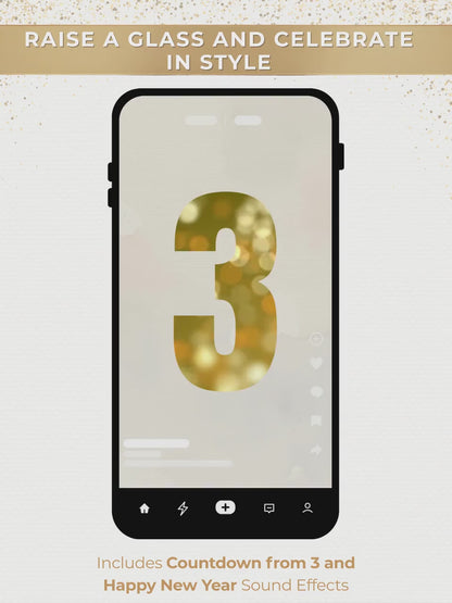 Animated New Year’s Eve Party Invitation (Instant Download Customizable Canva Template)  Digital Ring In The Bells Hogmanay Countdown Evite