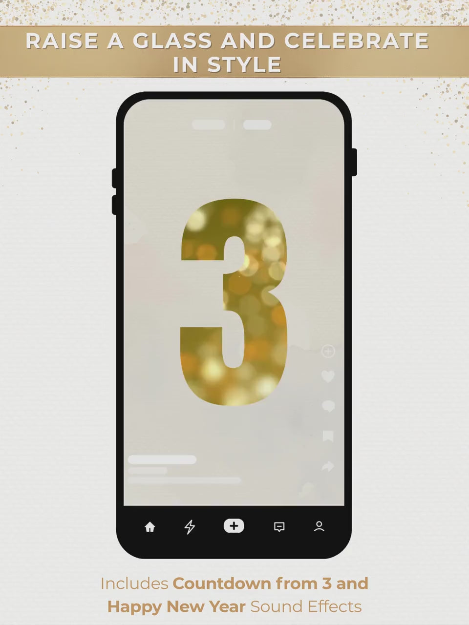 Animated New Year’s Eve Party Invitation (Instant Download Customizable Canva Template)  Digital Ring In The Bells Hogmanay Countdown Evite